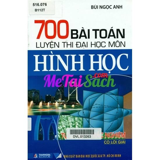 700 Bài Toán Luyện Thi Đại Học Môn Hình Học