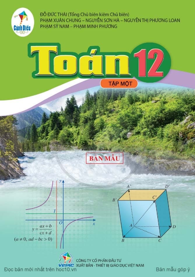 Toán 12 Tập 1 - Cánh Diều
